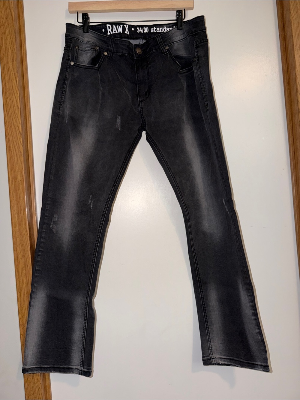 RAW X Men’s Black Straight Jeans